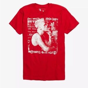 Machine Gun Kelly Magazine Clips Red Short sleeve T-Shirt Cotton
